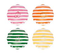 Table Passion – Set de 4 assiettes à dessert Tutti Frutti 20 cm – Porcelaine multicolore