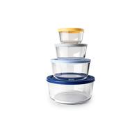 Set de 4 boîtes rondes en verre Ibili