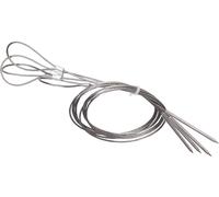 Set de 4 brochettes flexibles (fil à chichis/fil à griller)