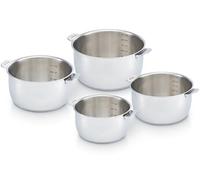 Beka Select - Lot de 4 Casseroles Inox 18/10 - 14/16/18/20 cm - Sans Poignée - Compatible Induction