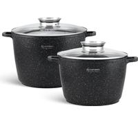 Set de 4 casseroles de luxe en aluminium forgé