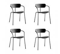 Set de 4 chaises avec accoudoirs Pavilion AV2 WxHxD 56x76x50cm