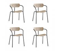 Set de 4 chaises avec accoudoirs Pavilion AV2 WxHxD 56x76x50cm