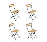 Set de 4 chaises pliante Bistro Naturel seating beech wood/WxHxD 42x82x39cm