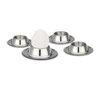 Set de 4 coquetiers inox - - Gris - Acier Inoxydable (inox)