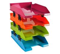 Set de 4 corbeilles-à-courrier Combo Midi Iderama - Couleurs assorties