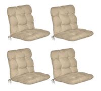 Set de 4 coussins à bas dossier Flair NL, 100x50x8cm, naturel