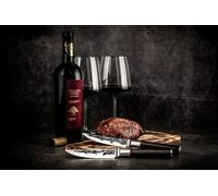 Set de 4 Couteaux à Steak Forged Sebra, Acier Japonais 440C, Manche en Bois Dalbergia, Lame 11,5 cm
