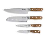 Set de 4 couteaux bois d'acacia et lame inox Mathon