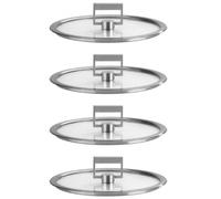 Set de 4 couvercles plats en verre Strate fixe