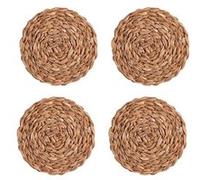 Set de 4 dessous de verre en jonc de mer 11 cm - Table Passion - Marron - Fibres Marron G