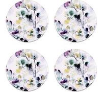 Set de 4 dessous de verre Garden 10 cm - Table Passion - Décoré - Bois Bois G