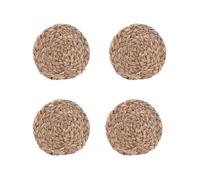 Set de 4 dessous de verre jonc de mer 11 cm - Table Passion - Marron - Fibre Naturelle Marron G
