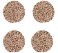Set de 4 dessous de verre jonc de mer 11 cm - Table Passion - Marron - Fibre Naturelle Marron G