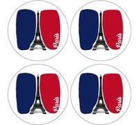 Set de 4 dessous de verres ronds Paris by Cbkreation Multicolore G