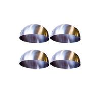Set de 4 dômes de présentation en inox (Ø8cm) - -