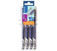 PILOT - SET TO GO 4 FRIXION FINELINER - ERASABLE FIBER TIP FINELINER - MEDIUM -ASSORTED COLORS - LIGHT GREEN LIGHT BLUE VIOLET PINK