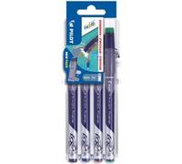 Stylo feutre Pilot Frixion Fineliner pointe 1,3 mm - Ecriture fine - Etuis de 4 couleurs asorties