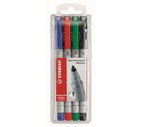 Set de 4 feutres pour films OHPen soluble Stabilo