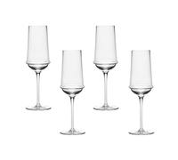 Set de 4 flûtes à champagne Dune HxØ 21.5x7cm