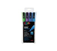 Set de 4 marqueurs PC3M Pailleté Bleu