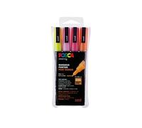 Set de 4 marqueurs PC3M Pailleté Rouge