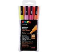 Set De 4 Marqueurs Pointe Fine Conique Paillette