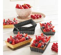 Set de 4 moules à tartelettes avec fonds amovibles Mathon