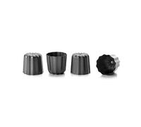 Set de 4 moules canelés acier antiadhérent 6 cm Ibili