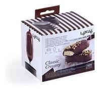 Set de 4 moules creamy 3d, pot fondue chocolat et bâtonnets réutilisables Lékué Marron foncé Marron foncé G