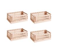 Set de 4 paniers Colour Crate recyclé S LxWxH 26.5x17x10.5cm