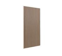 Set de 4 panneaux muraux acoustiques décoratifs en feutrine et MDF chêne 60x120cm - Kyoto