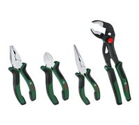 Set de 4 pinces BOSCH - Universelle 180 coupante 160 bec long 180 multiprise 250 - Acier au carbure dur chrome-nickel