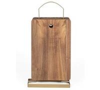 LIVOO Set de 4 planches à découper MES152 – Acacia FSC 22×14 cm avec support métallique