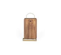 LIVOO Set de 4 planches à découper MES152 – Acacia FSC 22×14 cm avec support métallique