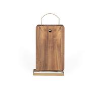 Set de 4 planches à découper - LIVOO - MES152 - Bois acacia FSC - 22 x 14 cm - Support métallique