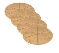 Set de 4 planches à pizza en bois Fackelmann Boisselerie