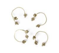 Ferm Living Rond de serviette Forest. lot de 4 Brass