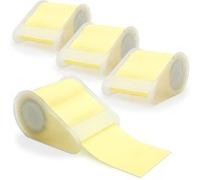 Set de 4 rouleaux de note repositionnable en bande découplable Waytex Jaune Largeur 5cm Rouleau de 5m avec dévidoir Jaune G