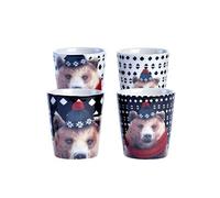 Set de 4 tasses expresso ours