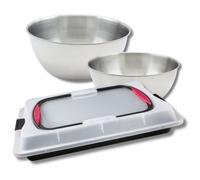 Set de 4 ustensiles de pâtisserie moule à gâteaux 2 bols et spatule pâtisserie Zenker Bake and Go