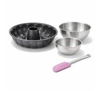 Set de 4 ustensiles de pâtisserie moule à gâteaux bol et spatule Black mettallic Black mettallic Zenker Black mettallic