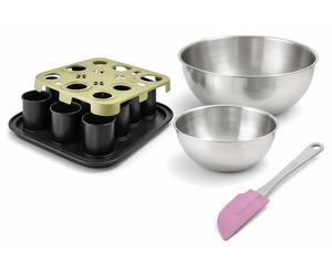 Set de 4 ustensiles de pâtisserie moule à gâteaux bols et spatule Zenker Bake Click and Go