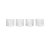 Ferm Living Verre bas Ripple Lot de 4 Clear