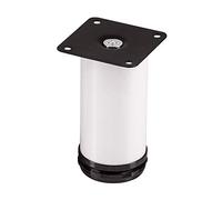 SET de 4 x SO-TECH® Pied de Meuble JIMMY Blanc Ø 50 mm/Hauteur: 150 mm Pied Réglable