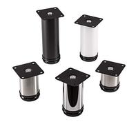 Set de 4 x So-Tech® Pied de Meuble Jimmy Blanc Ø 50 mm/Hauteur: 80 mm Pied pour Canapé