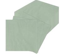 Set de 40 Serviettes en papier Vichy, 25x25cm Serviettes Jetables en Papier 2 Plis Serviettes de Cocktail en Papier pour Dîner, Mariage, Barbecue, Noël, Fête d'Anniversaire (Vert Sauge)