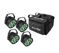 Set de 4x LED PARTY TCL Spot + Soft-Bag