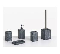 Set de 5 accessoires de salle de bain VILCANOTA Marbre noir