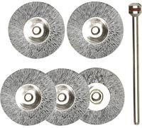 PROXXON Brosses en Acier de Forme Disque, Ø 22 mm - 5 pièces
